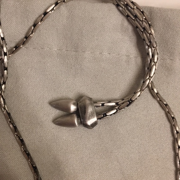 Morris Statement Necklace in Crackle Ivory Pearl - Picture 5 of 5